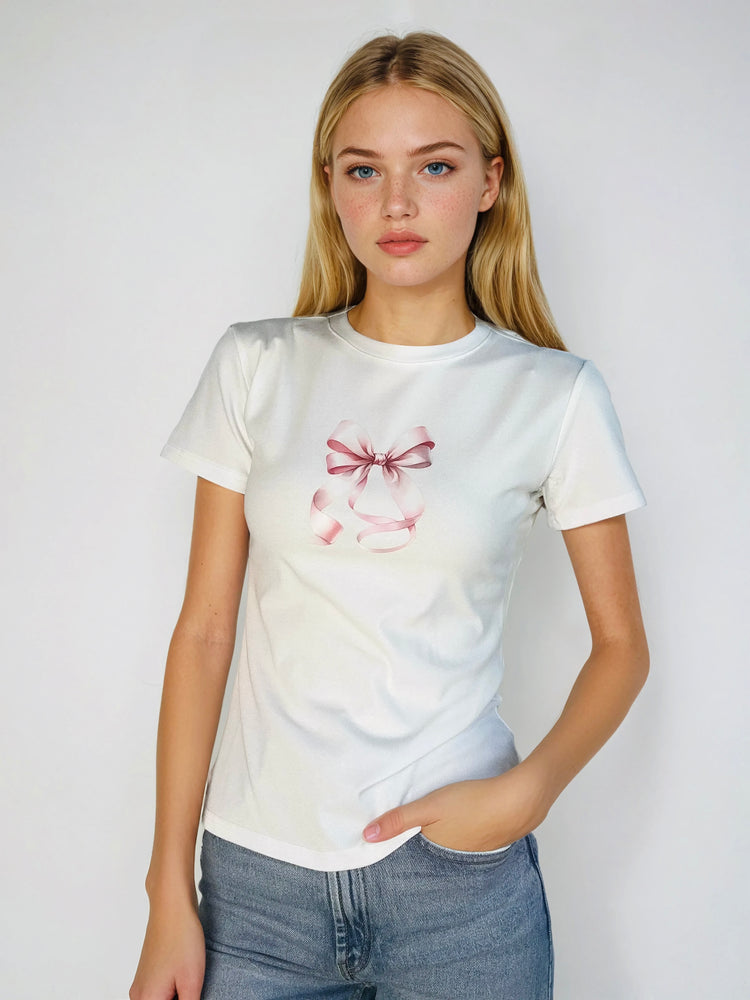Bow On Top Baby Tee