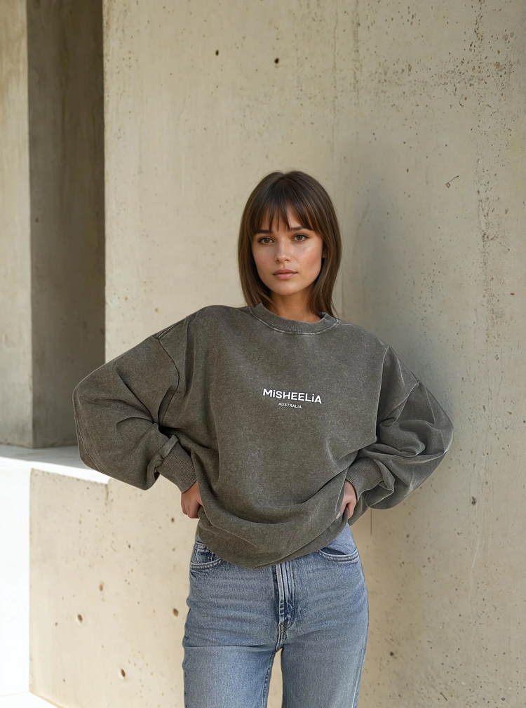 Basic Oversized Unisex Vintage Jumper