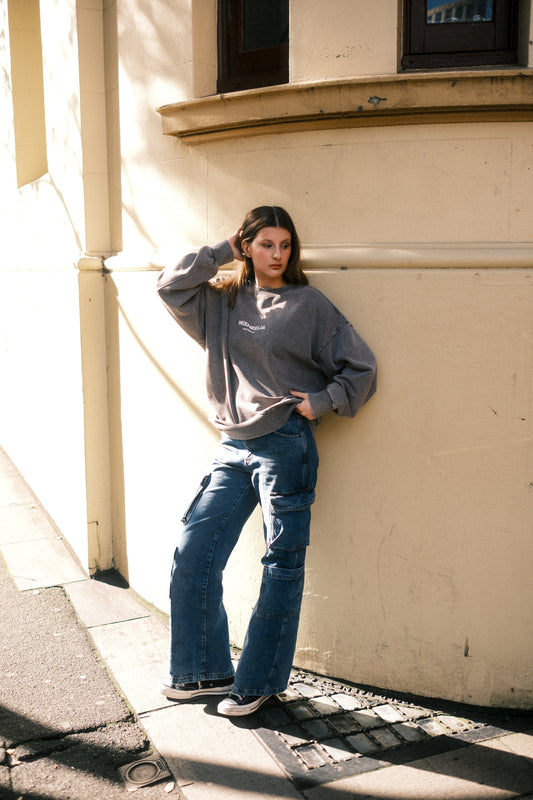 Basic Oversized Unisex Vintage Jumpers