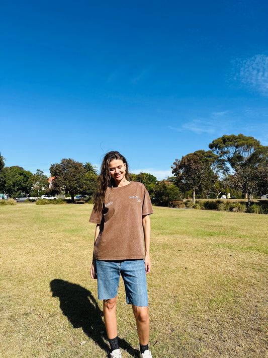 "Energy Givers Club" Oversized Vintage Unisex Tee