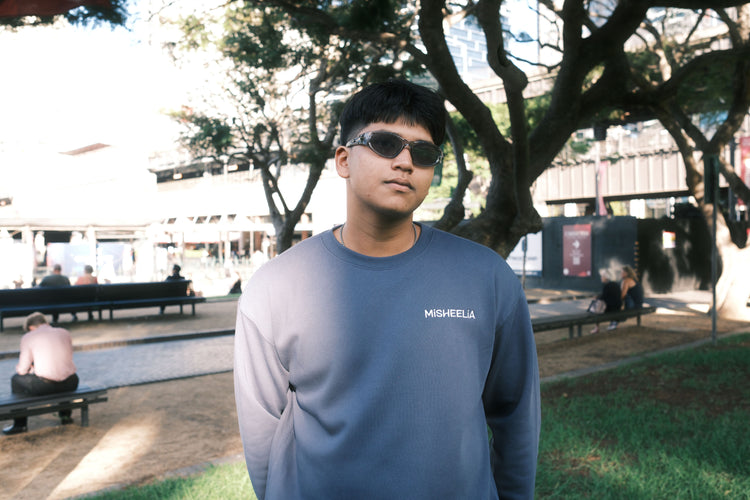 Unisex Navy Sweatshirt with Velvet Lining