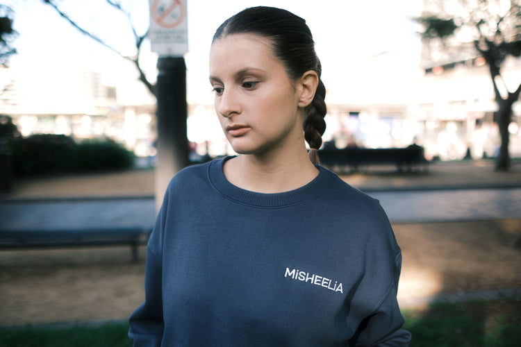 Unisex Navy Sweatshirt with Velvet Lining