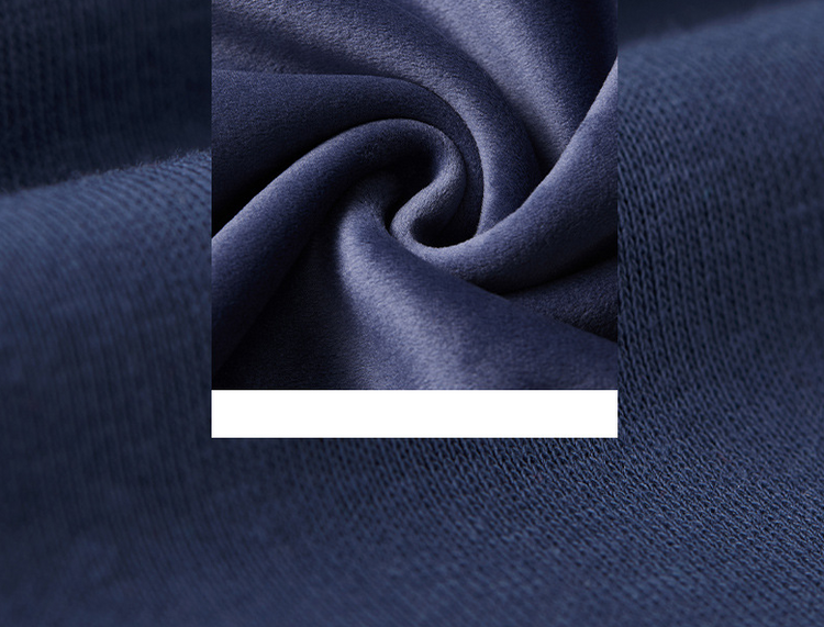 Unisex Navy Sweatshirt with Velvet Lining